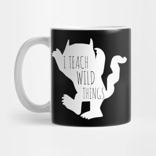 I Teach Wild Things Monster Tshirt Funny Halloween Gifts Mug